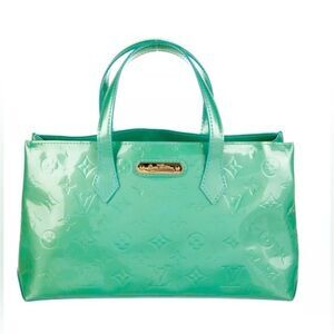 *Louis Vuitton* RARE!AUTHENTICATE Lagoon (Sea Green) Wilshire PM *Summer* EUC!